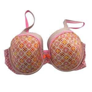 Victoria's Secret 36DD Body by Victoria Lined Perfect Coverage Patterned Bra